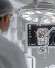 Surgeon preparing for a complex operation.