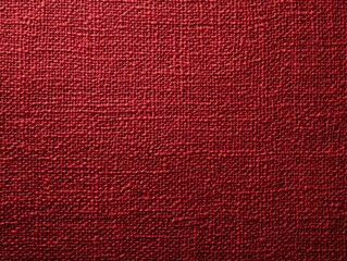 Fototapeta premium A vivid red fabric with a textured surface, resembling a canvas or woven material.