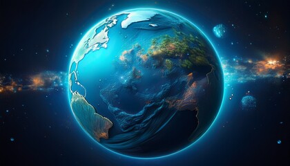 Obraz premium blue planet earth