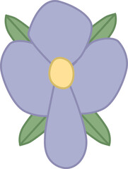 Cute Simple Iris Cross Flower