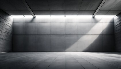 modern architectural showcase featuring a spacious empty concrete wall and floor ideal for automotive presentations highlighting sleek design and minimalistic aesthetics