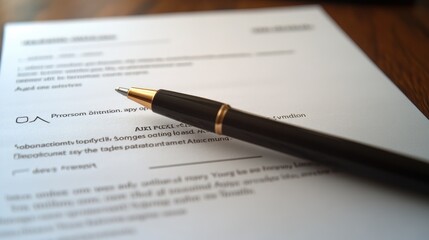 Fototapeta premium Business partnership agreements, startup contracts, and investment term sheets laid out