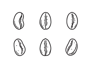 Pinto beans vector line art illustration