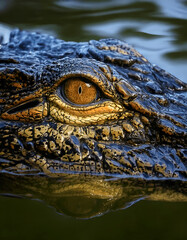 Fototapeta premium close up of a crocodile