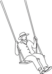 A minimalist black and white continuous line art of a brandy snifter glass featuring elegant curves and timeless sophistication isolated on a white clean background