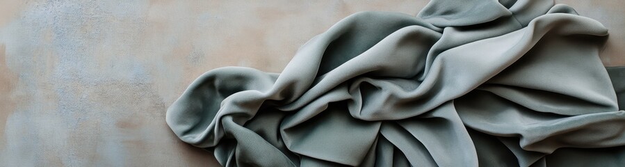 Draped Gray Fabric Texture