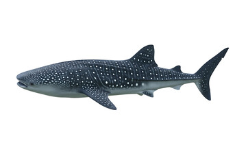 Fototapeta premium Whale Shark Isolated on Transparent Background for Marine Wildlife Concepts