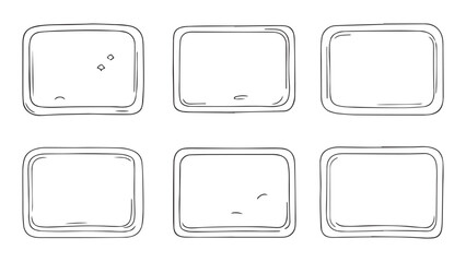 Bath mat set line art