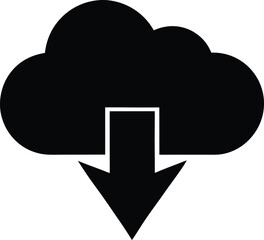 cloud-with-downward-arrow-and-line-icon---download 