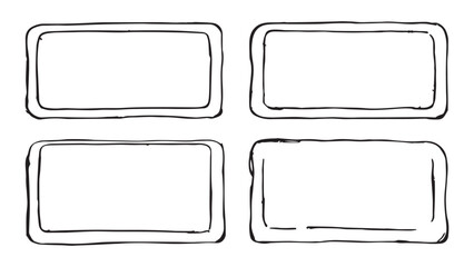 Bath mat set line art