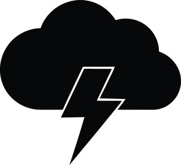 cloud-with-lightning-bolt-icon---storm-or-electric.eps