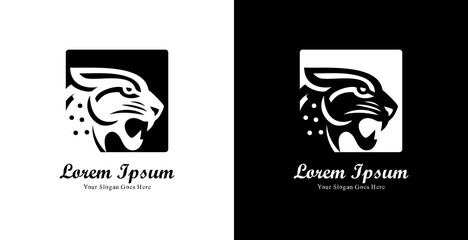 The logo design is in the form of a jaguar head combined with a square