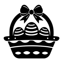 easter egg with ribbon