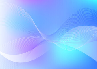 抽象的な青のグラデーション背景　ベクター　素材