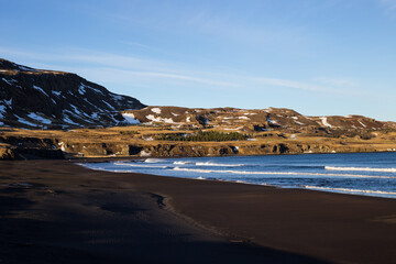 view of the beach in the morning