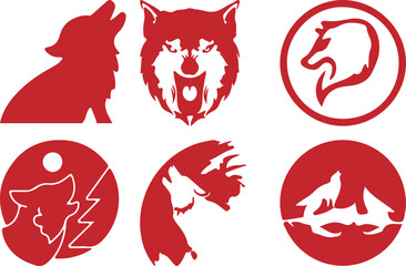 Wolf simple icon. Vector ICON all icon Viktor