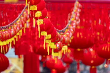 Lanterns in Chinese new year day festival.