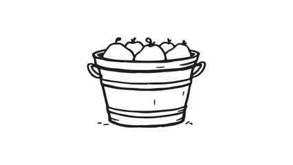 Bucket line art