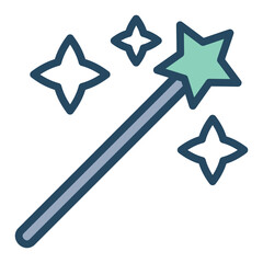 graphic design line green fill_Magic Wand.eps