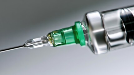 Medical Syringe Close-up