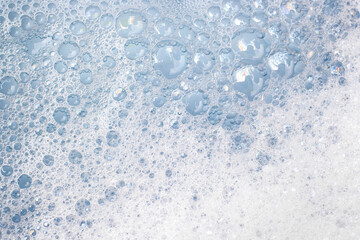 Obraz premium Bubble foam soap in water background