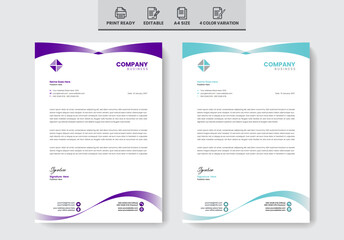 Modern creative letterhead template
