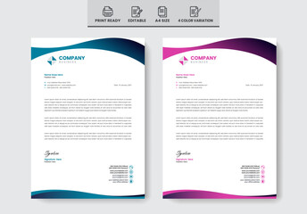Modern creative letterhead template