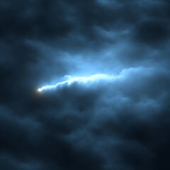 Obraz premium Light breaking through dark storm clouds