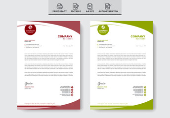 Modern creative letterhead template