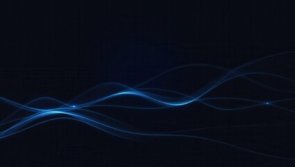 Abstract Blue Light Waves