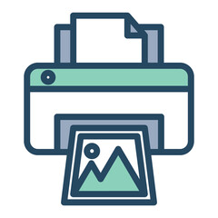 graphic design line green fill_Printer.eps