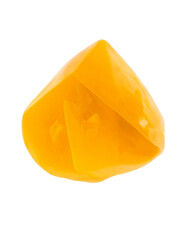Golden crystal formation transparent background