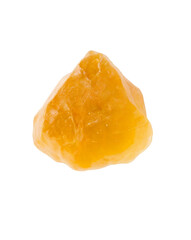 Sparkling golden gem isolated background