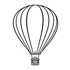 Obraz premium Hot Air Balloon Line Art Illustration