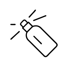 spray bottle line art icon vector illustration