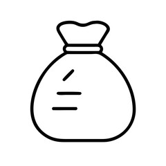 trash bag icon vector illustration