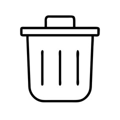  garbage bin icon vector illustration