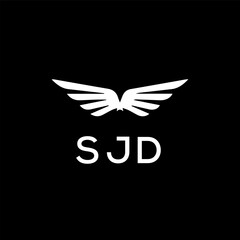 SJD Letter Initial Logo Design Template Vector Illustration