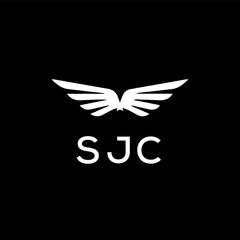 SJC Letter Initial Logo Design Template Vector Illustration