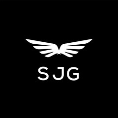 SJG Letter Initial Logo Design Template Vector Illustration