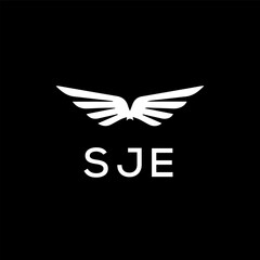 SJE Letter Initial Logo Design Template Vector Illustration