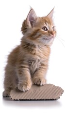Obraz premium Ginger kitten sitting