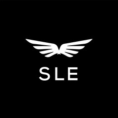 SLE Letter Initial Logo Design Template Vector Illustration
