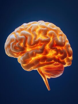 High-resolution image showcasing the detailed structure and layering of the human brain, emphasizing its complexity and critical role in cognition.