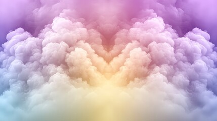 Fototapeta premium Dreamy colorful cloudscape vibrant and vivid background for creative projects