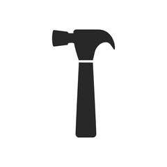 Hammer icon isolate on transparent background.