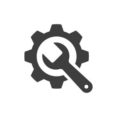 Service tools icon on transparent background.