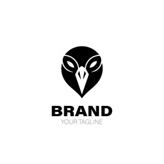 Vulture Logo. Vulture Logo Design. Vulture Logo Brand. Vulture Logo Vector Design Isolated on White Background