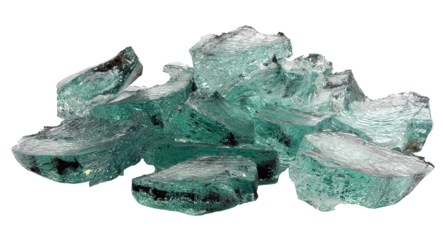 Stunning 3D illustration of translucent green glass shards, ideal for creative projects and digital art. This eye-catching PNG with a transparent background adds elegance to any design. - Powered by Adobe