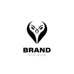 Vulture Logo. Vulture Logo Design. Vulture Logo Brand. Vulture Logo Vector Design Isolated on White Background